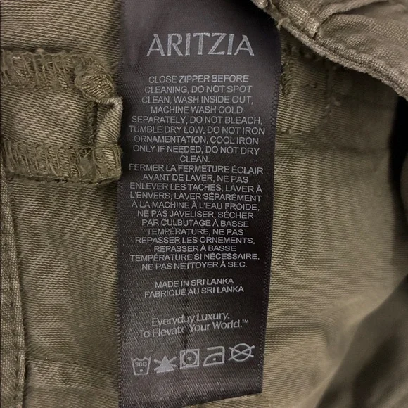 Aritzia TNA Size 4 Marco Pant - Green - Picture 11 of 12